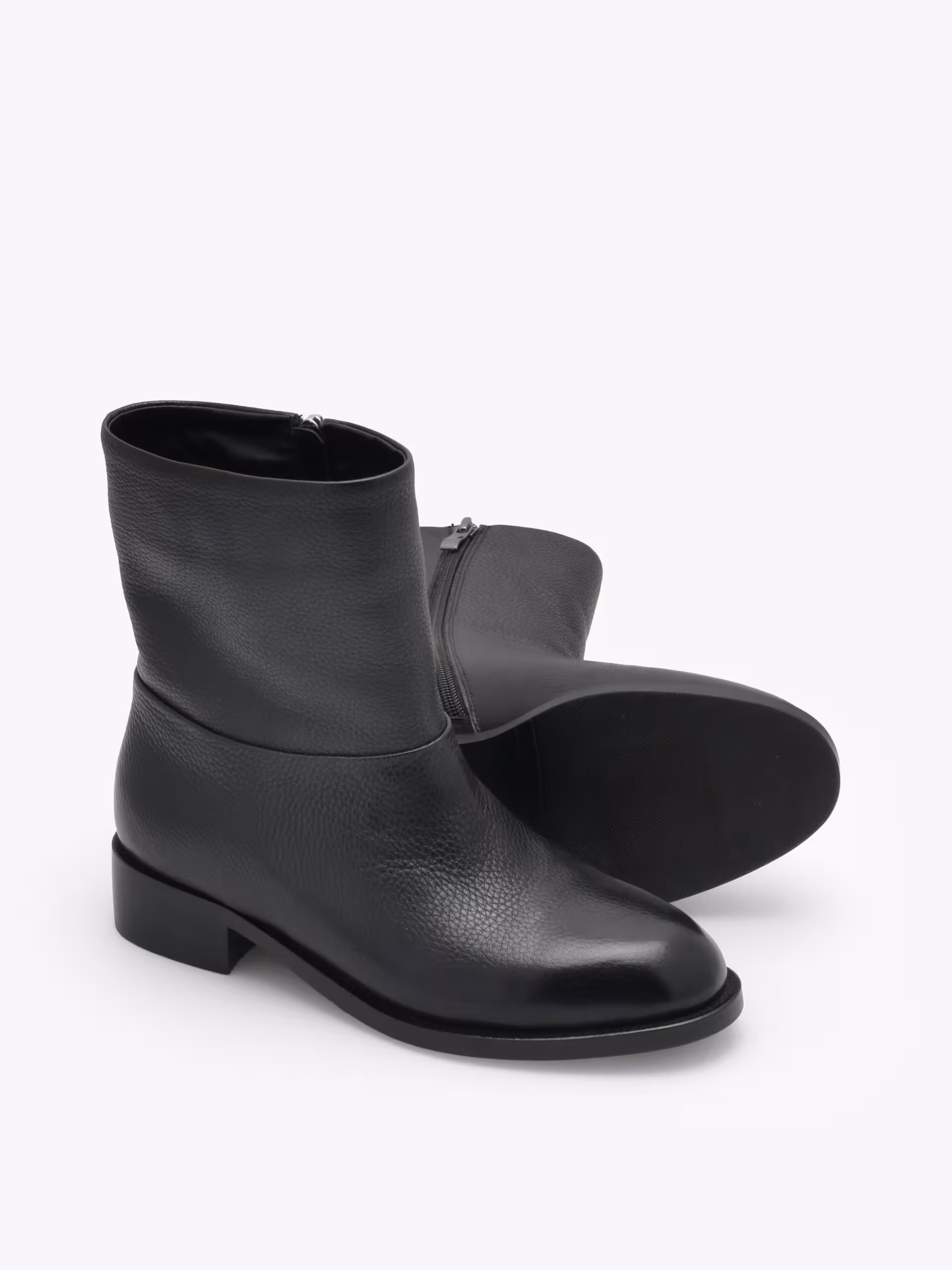 Pavia Leather Boot Black - Bilde 3