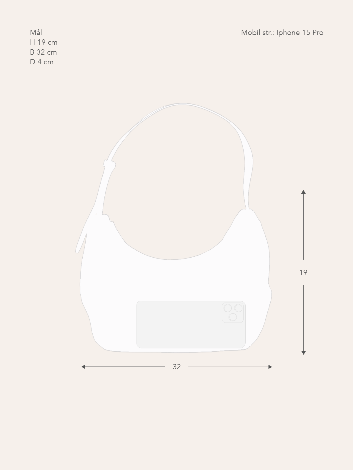 Noce Handbag Dark Brown - Bilde 3