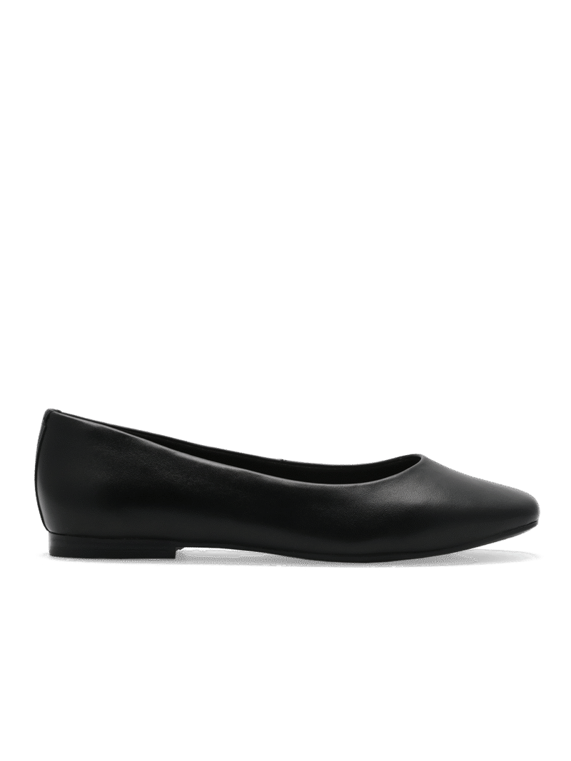 Trieste Ballerina Leather Black