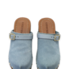 Clogs Suede Leather Lt Blue - Bilde 8