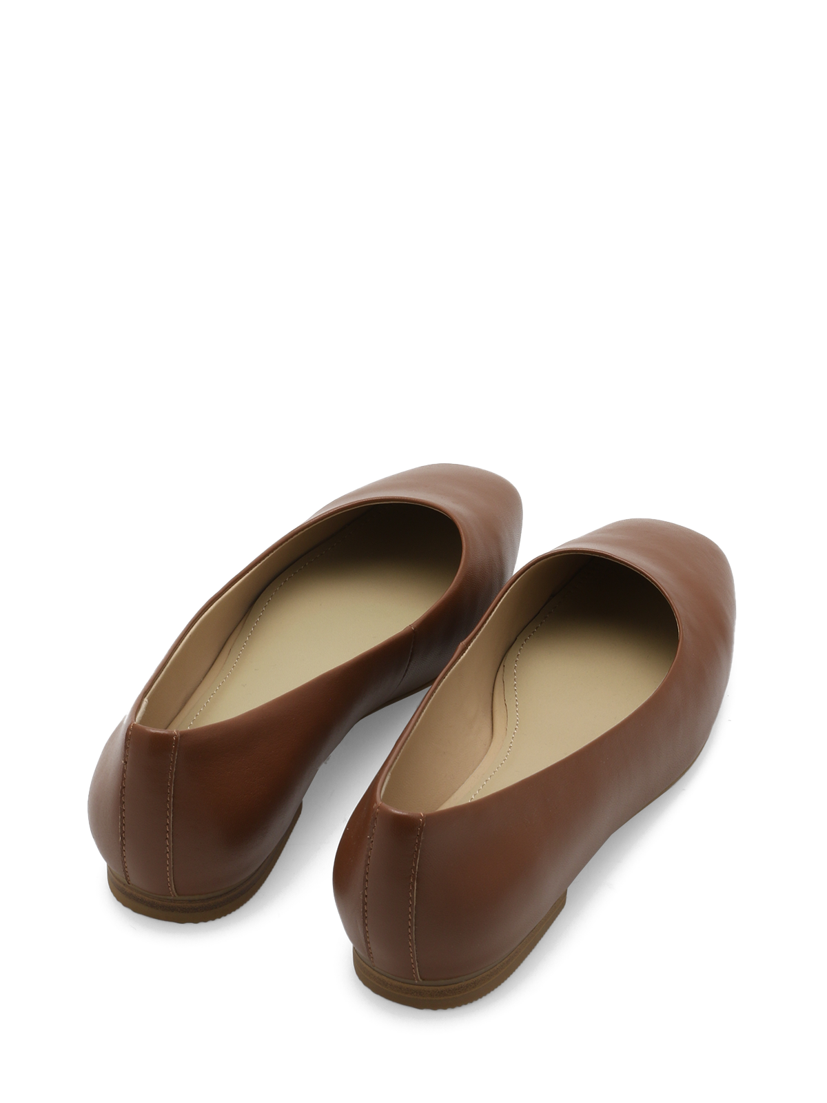 Roberto Rosso Trieste Ballerina Leather - cognac - lys såle - Bilde 6