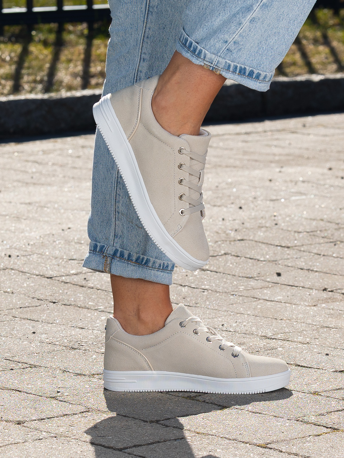 Gorbio Low Sneaker Suede Beige - Bilde 14