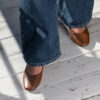 Roberto Rosso Trieste Ballerina Leather - cognac - svart såle - Bilde 5