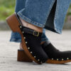 Roberto Rosso Clogs - suede/ leather black - Bilde 2