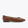 Roberto Rosso Trieste Ballerina Leather - cognac - svart såle