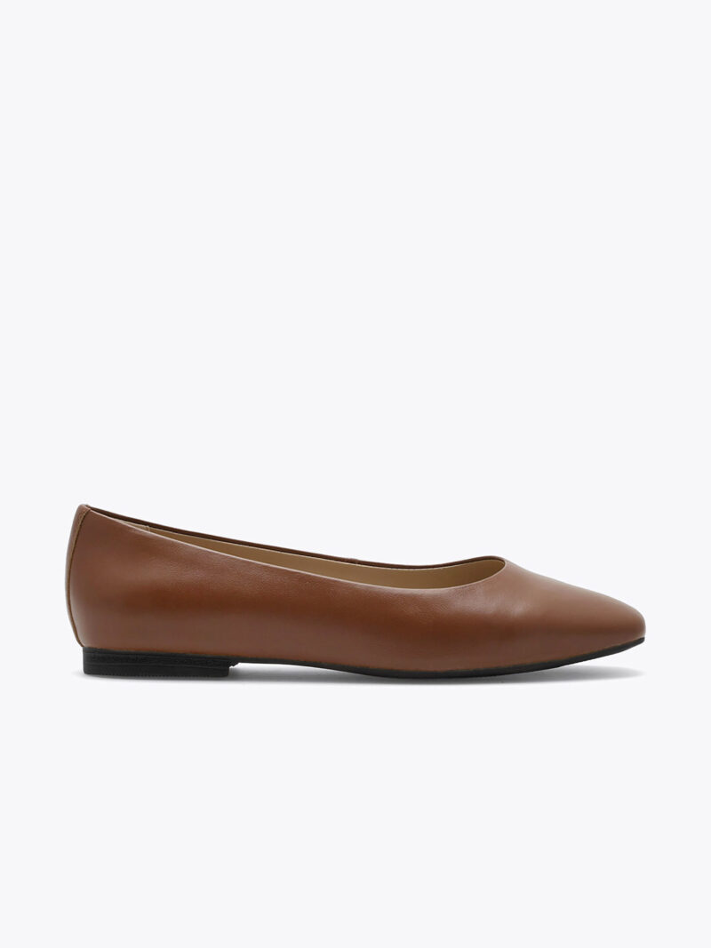 Alternative view of Roberto Rosso Trieste Ballerina Leather - cognac - svart såle