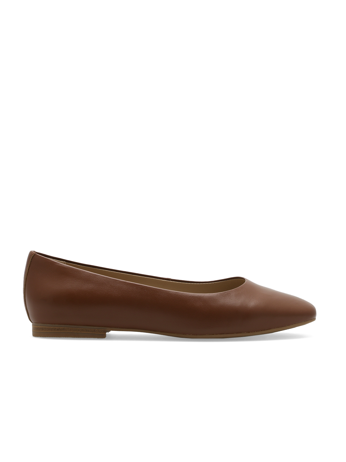 Roberto Rosso Trieste Ballerina Leather - cognac - lys såle - Bilde 2