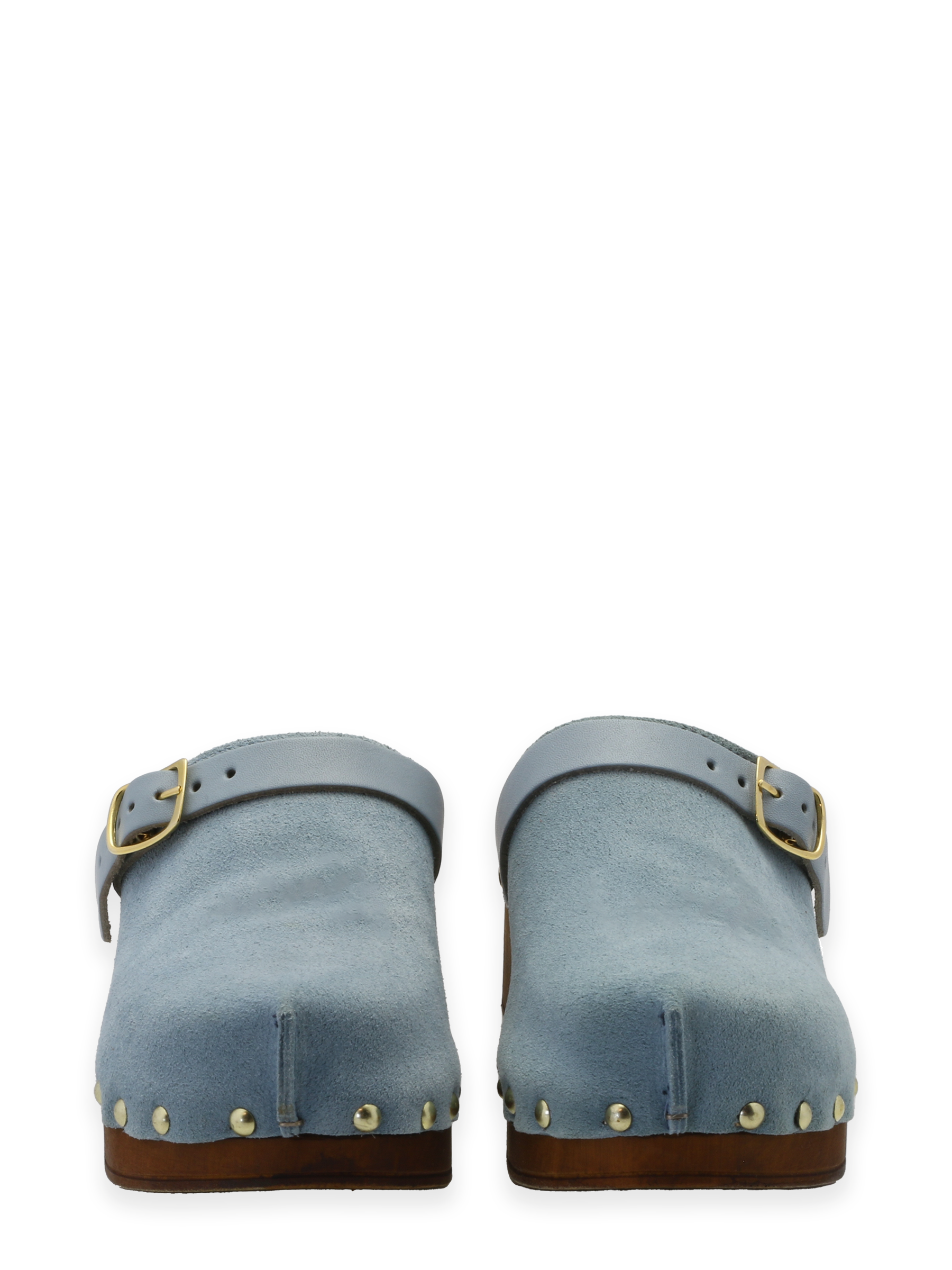 Clogs Suede Leather Lt Blue - Bilde 11
