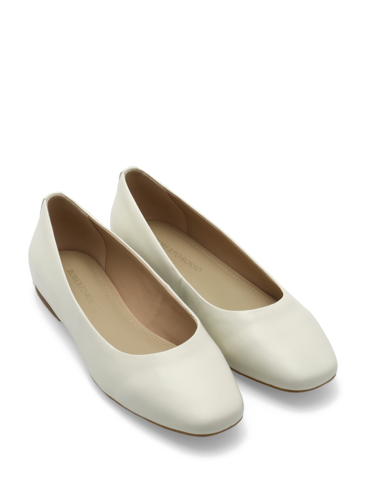 Roberto Rosso Trieste Ballerina Leather - cream - Bilde 3