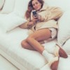 Roberto Rosso Sheepskin slipper - cognac - Bilde 5