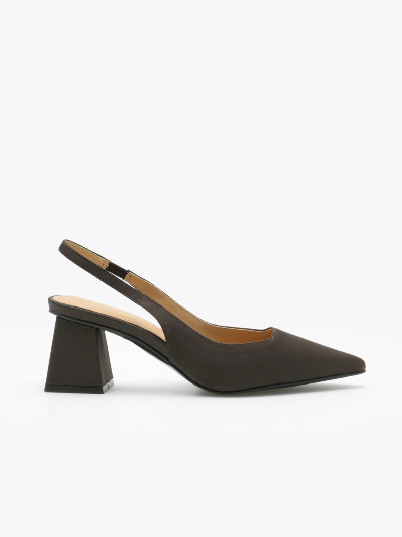 Alternative view of Pia Slingback Satin Coffee