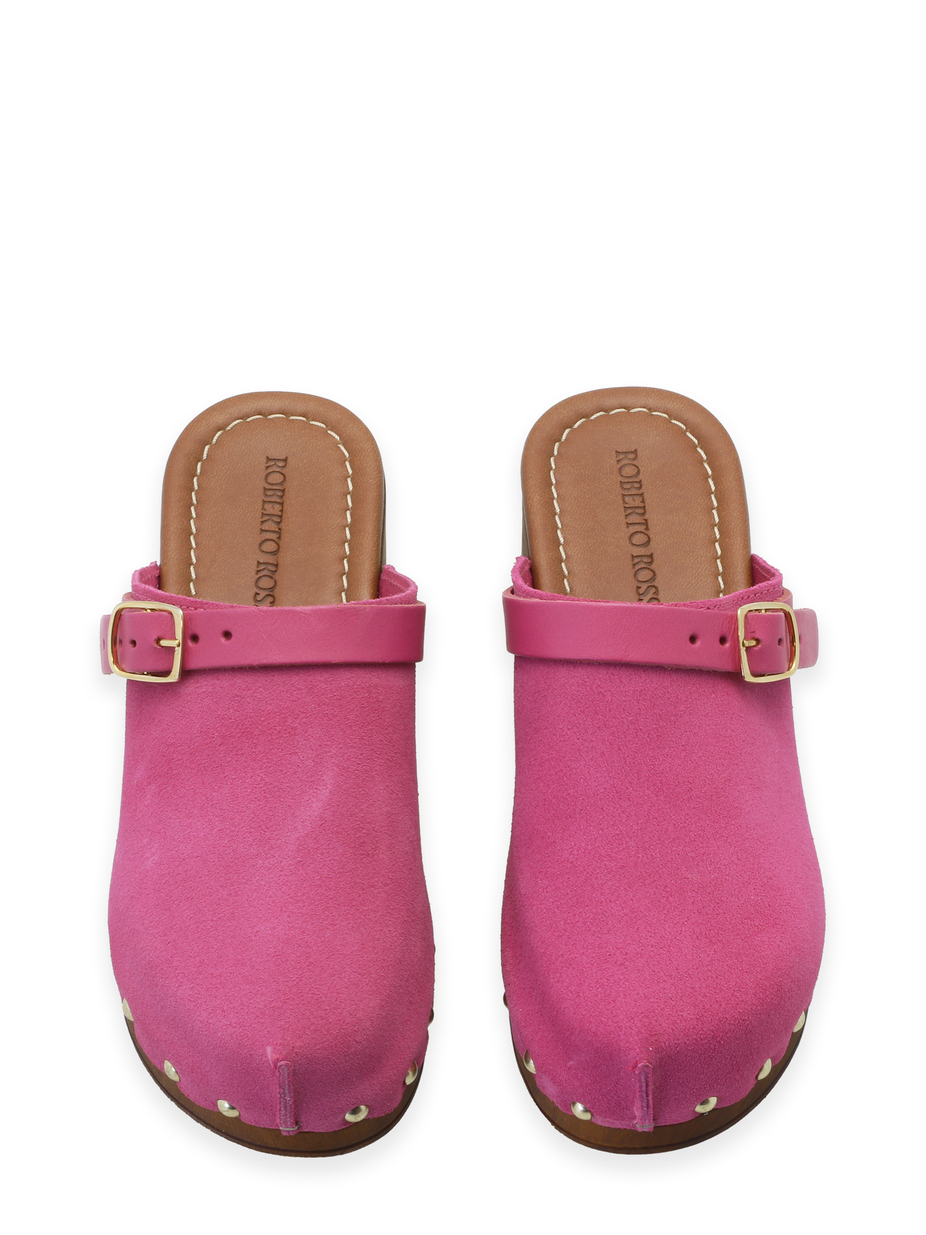 Clogs Suede Leather Fuxia - Bilde 8