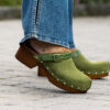 Clogs Suede Leather Green - Bilde 2
