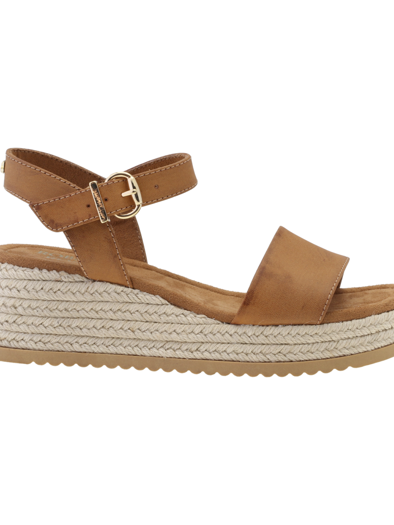 Alternative view of Lili Wedge Cognac