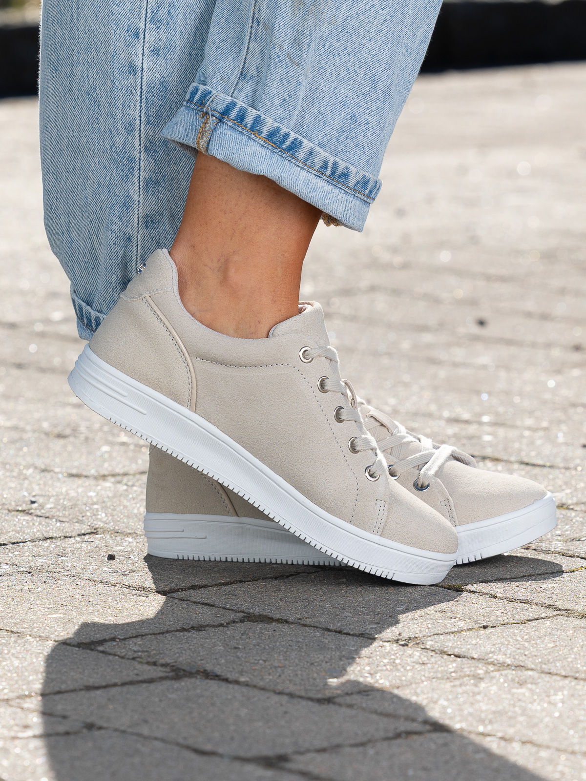 Gorbio Low Sneaker Suede Beige - Bilde 20