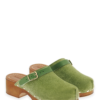 Clogs Suede Leather Green - Bilde 5