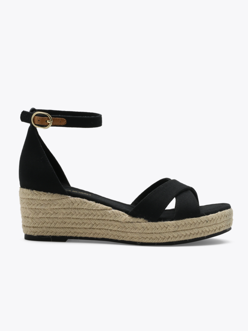 Alternative view of Azra Espadrille Wedge Black