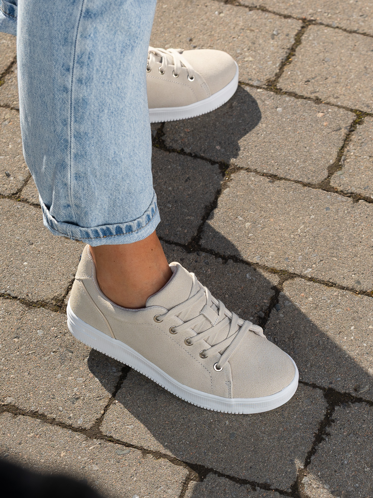 Gorbio Low Sneaker Suede Beige - Bilde 8