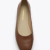 Roberto Rosso Trieste Ballerina Leather - cognac - lys såle - Bilde 7
