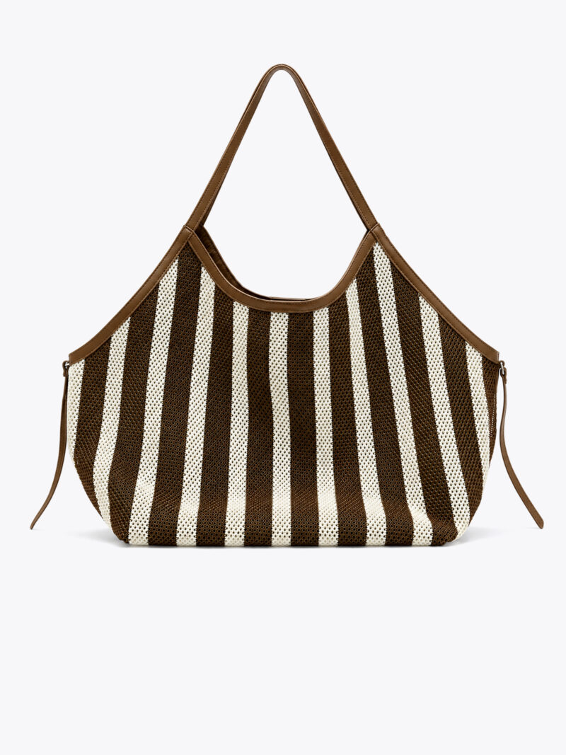 Roberto Rosso Bonbon Beach Bag - brown