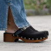 Roberto Rosso Clogs - suede/ leather black - Bilde 6