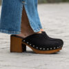 Alti Clogs Suede Black - Bilde 3