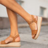 Lili Wedge Cognac - Bilde 10