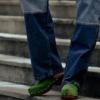 Clogs Suede Leather Green - Bilde 9