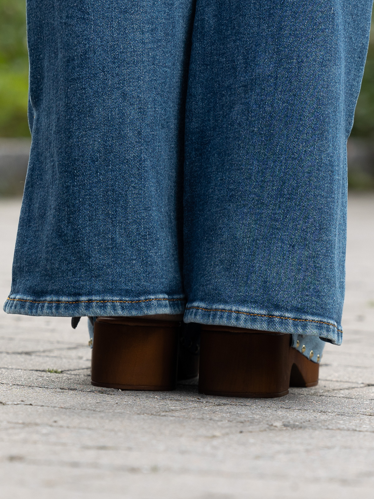 Clogs Suede Leather Lt Blue - Bilde 13