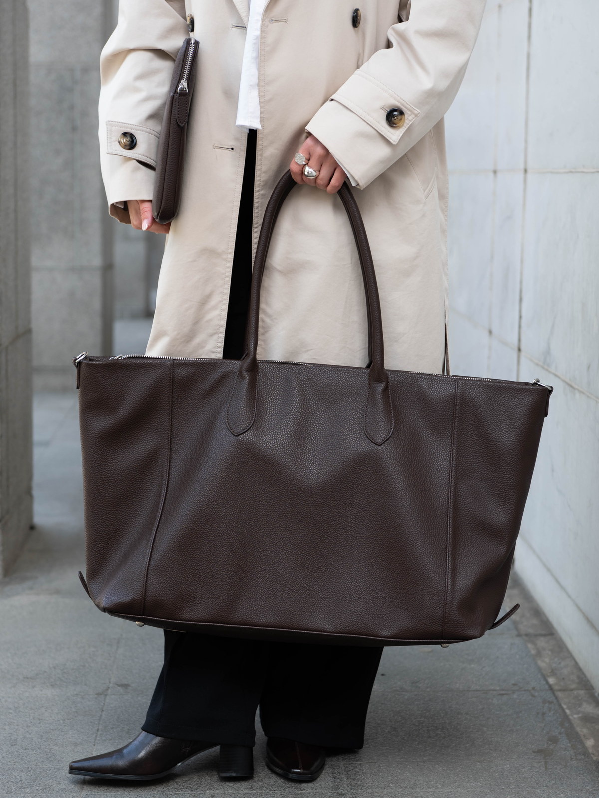 Roberto Rosso Tenza Travel Bag - dark-brown