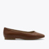 Roberto Rosso Trieste Ballerina Leather - cognac - lys såle