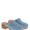 Clogs Suede Leather Lt Blue - Bilde 5