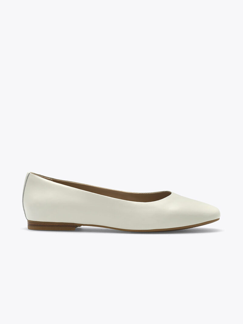 Alternative view of Trieste Ballerina Leather Cream