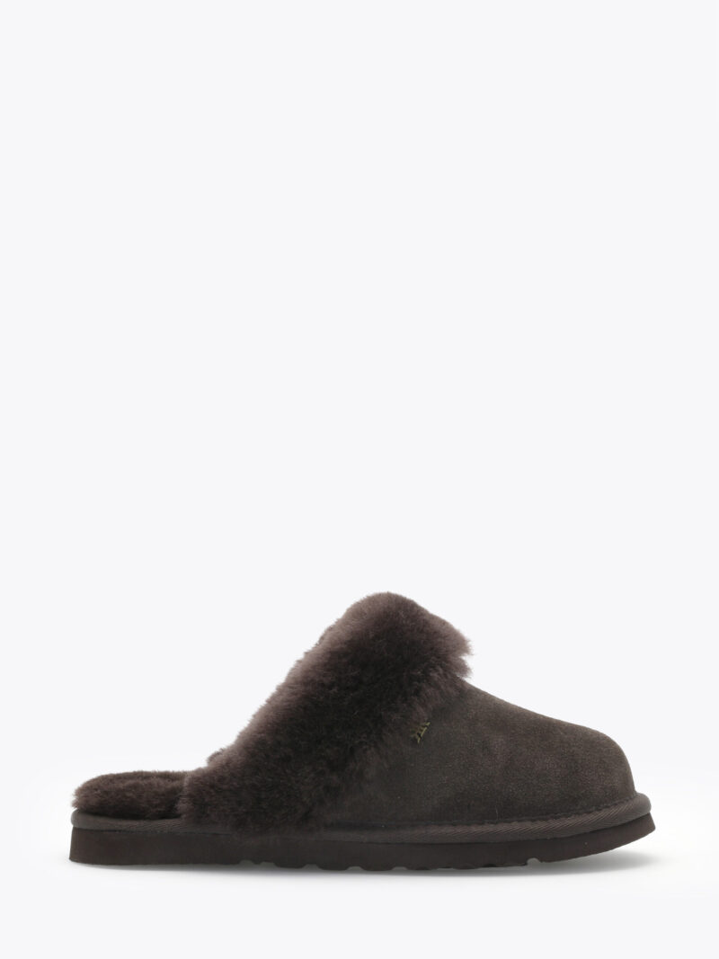 Alternative view of Roberto Rosso Sheepskin slipper - dark-brown