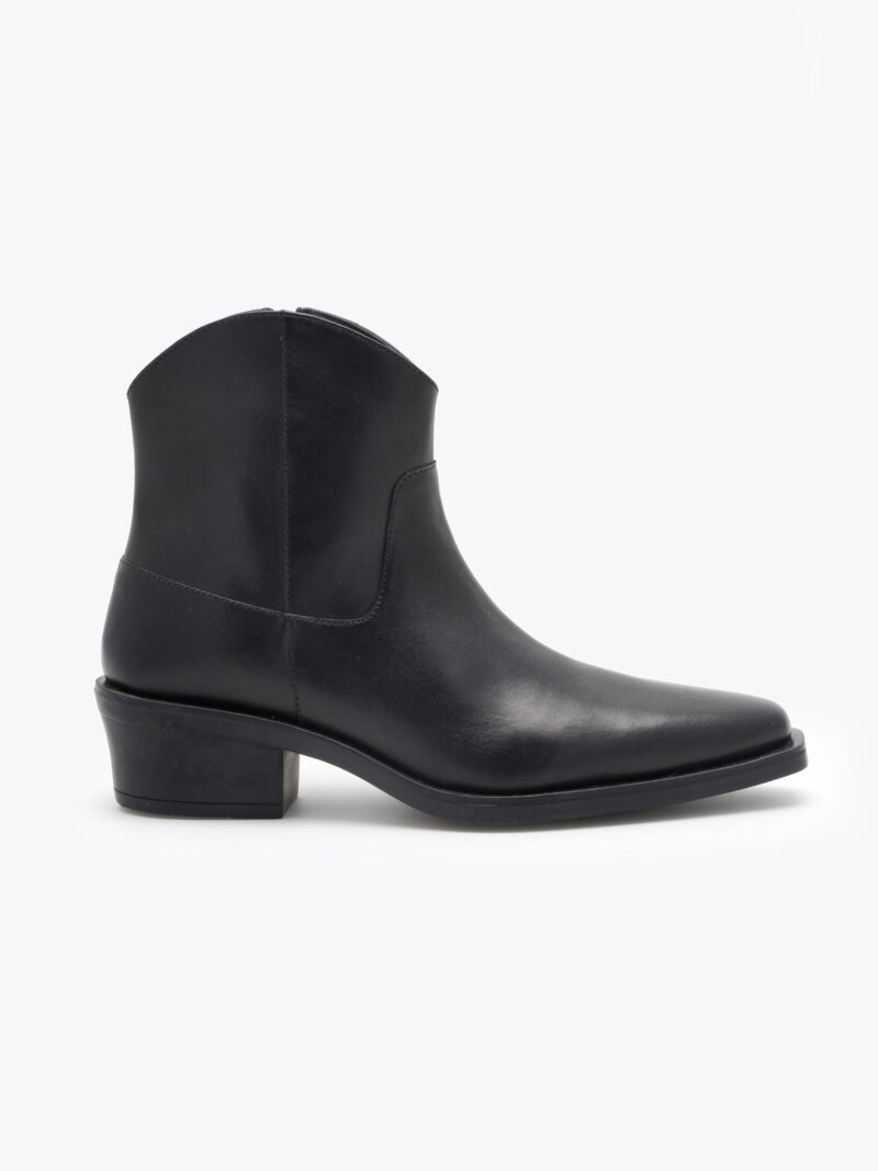 Gran Sasso Western Boot Leather Black