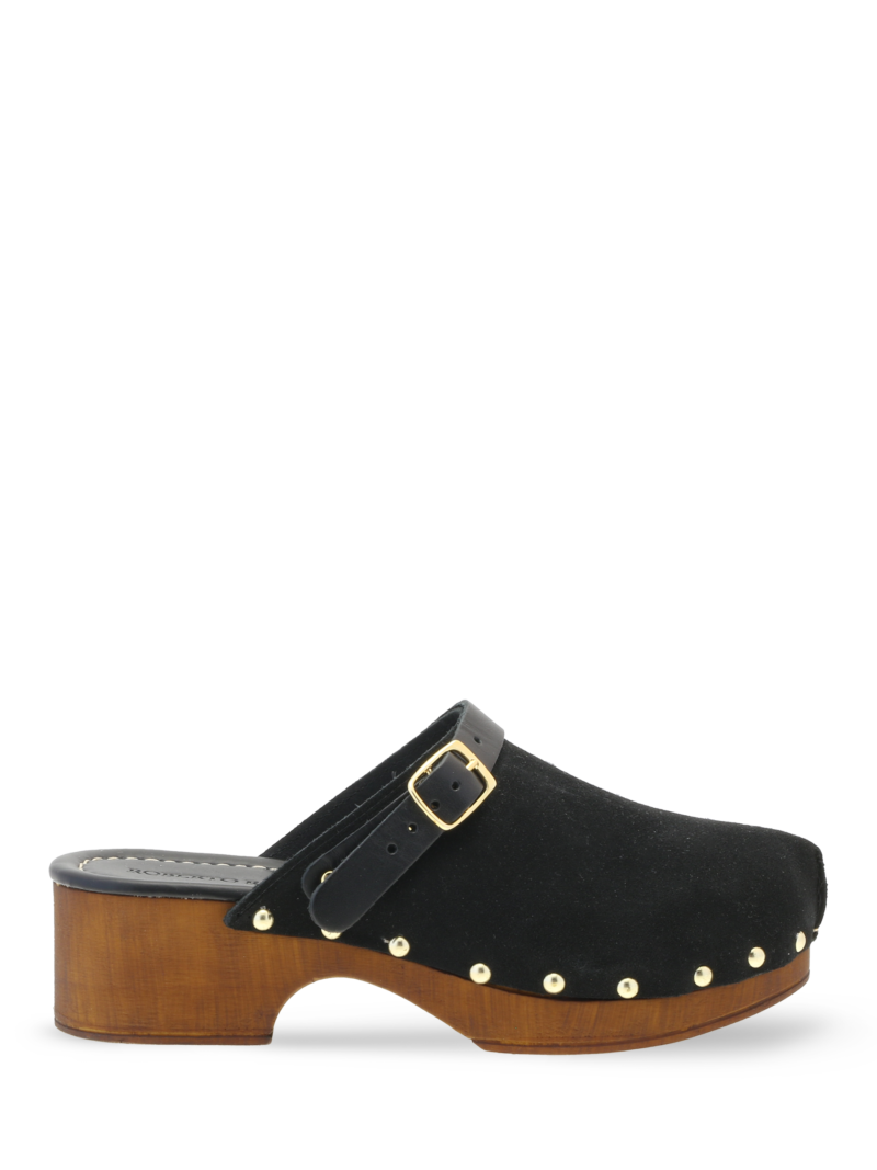 Alternative view of Roberto Rosso Clogs - suede/ leather black