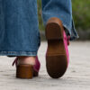Clogs Suede Leather Fuxia - Bilde 4