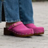 Clogs Suede Leather Fuxia - Bilde 6