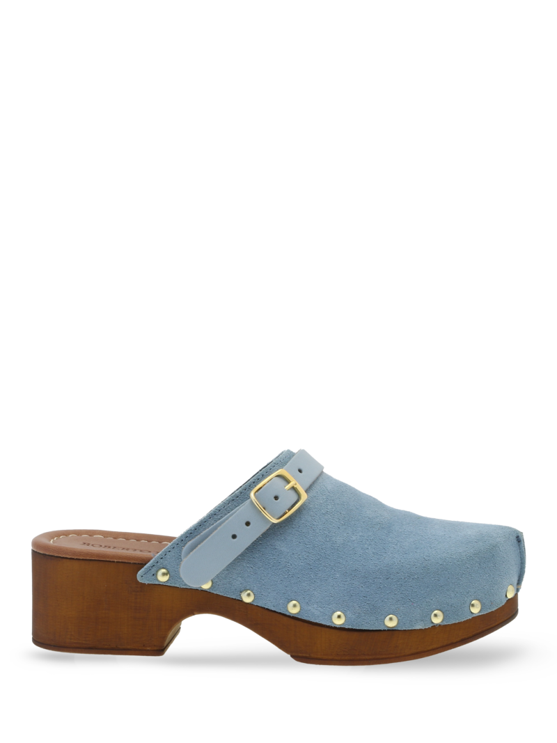 Alternative view of Clogs Suede Leather Lt Blue