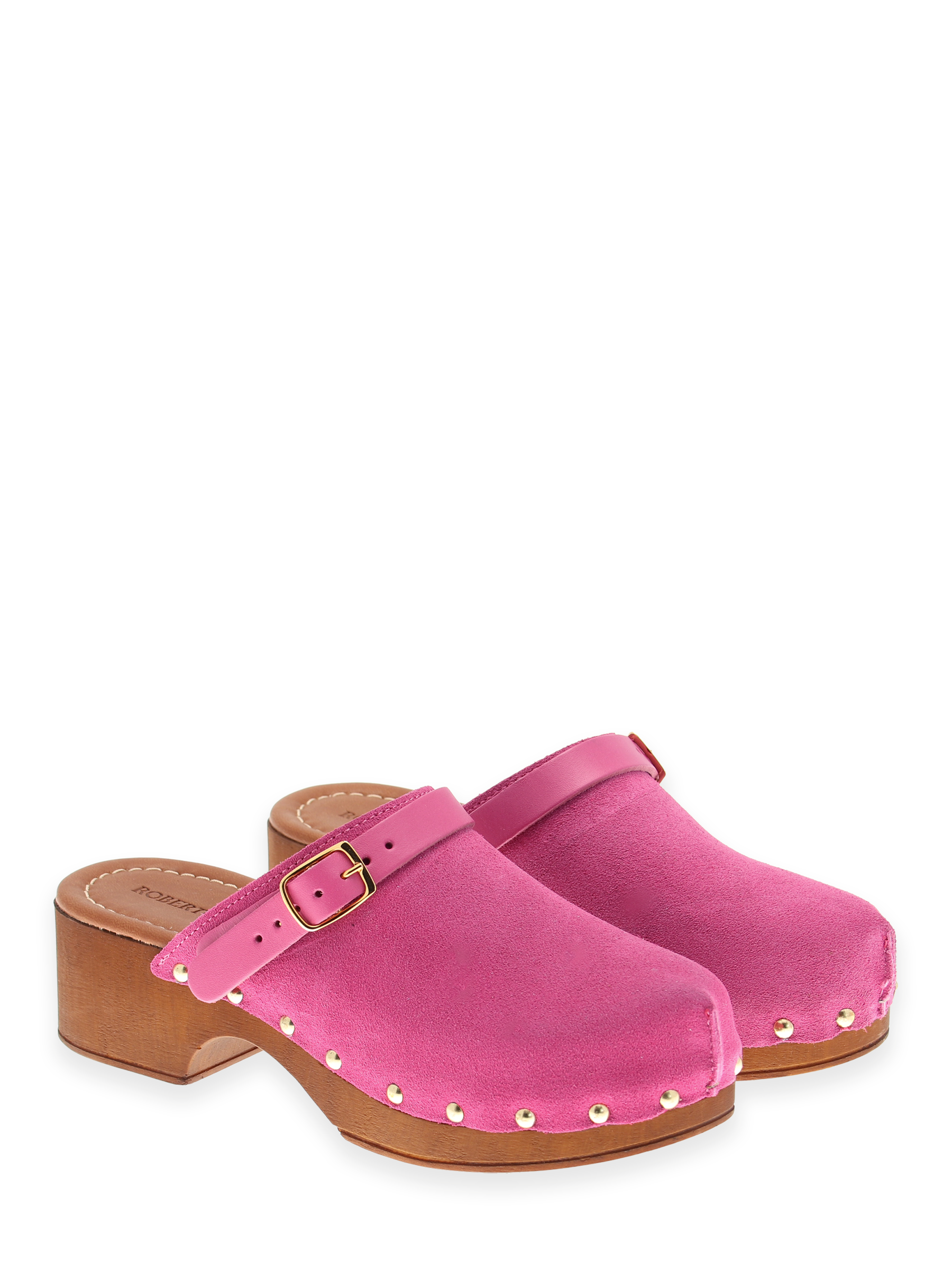 Clogs Suede Leather Fuxia - Bilde 5