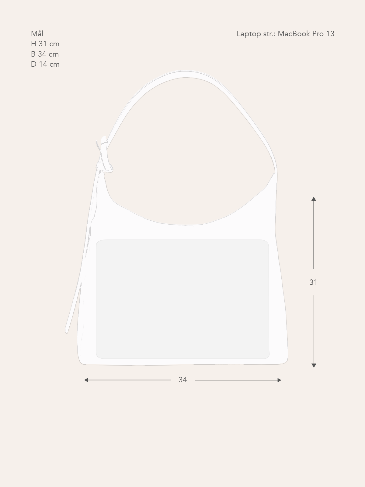 Sabbia Handbag L camel - Bilde 4