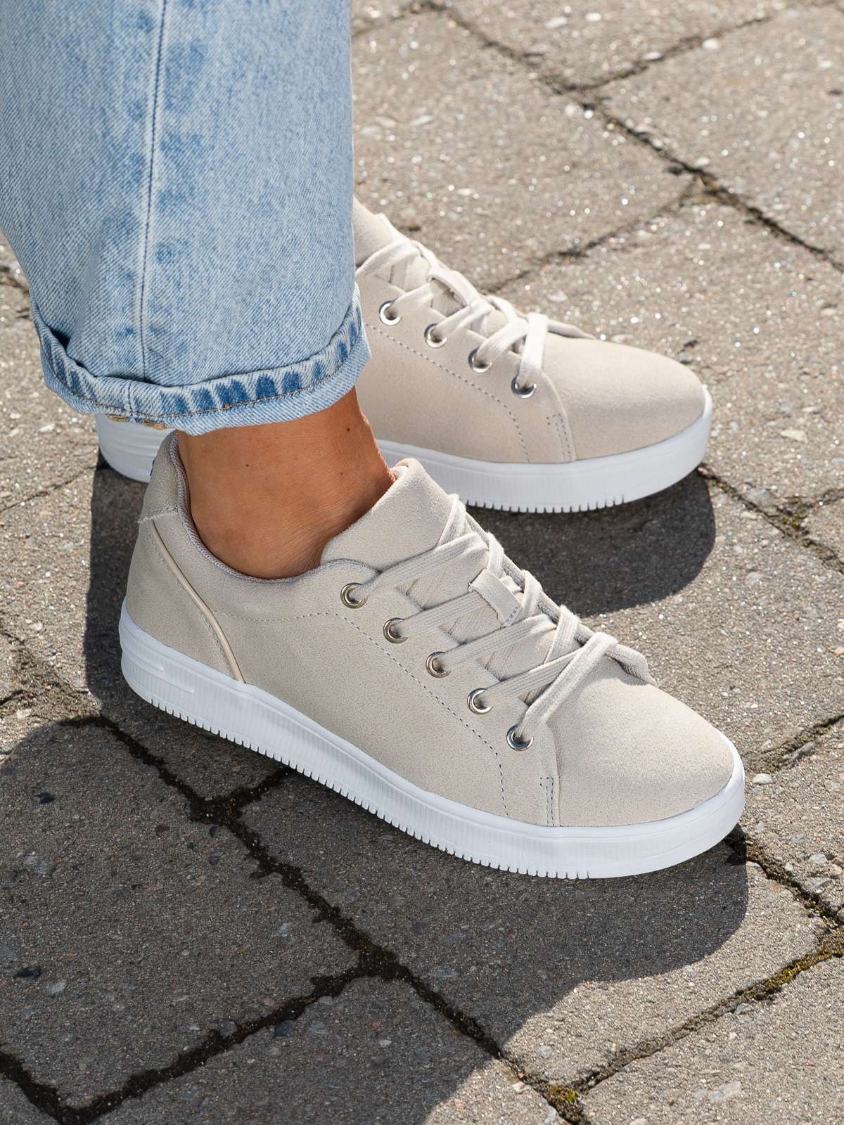 Gorbio Low Sneaker Suede Beige - Bilde 11