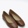 Roberto Rosso Trieste Ballerina Leather - cognac - svart såle - Bilde 8