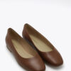 Roberto Rosso Trieste Ballerina Leather - cognac - lys såle - Bilde 3