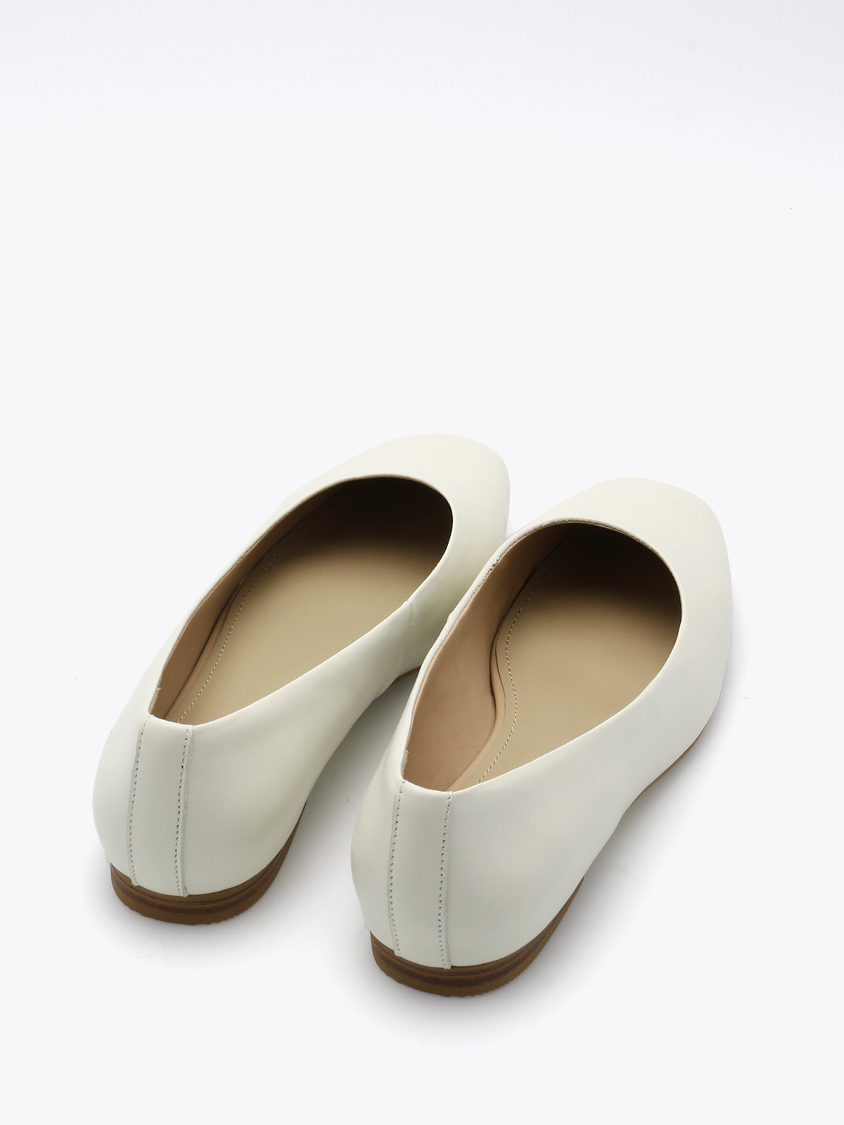Roberto Rosso Trieste Ballerina Leather - cream - Bilde 5