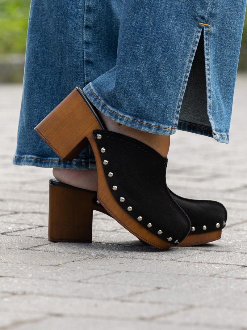 Alti Clogs Suede Black