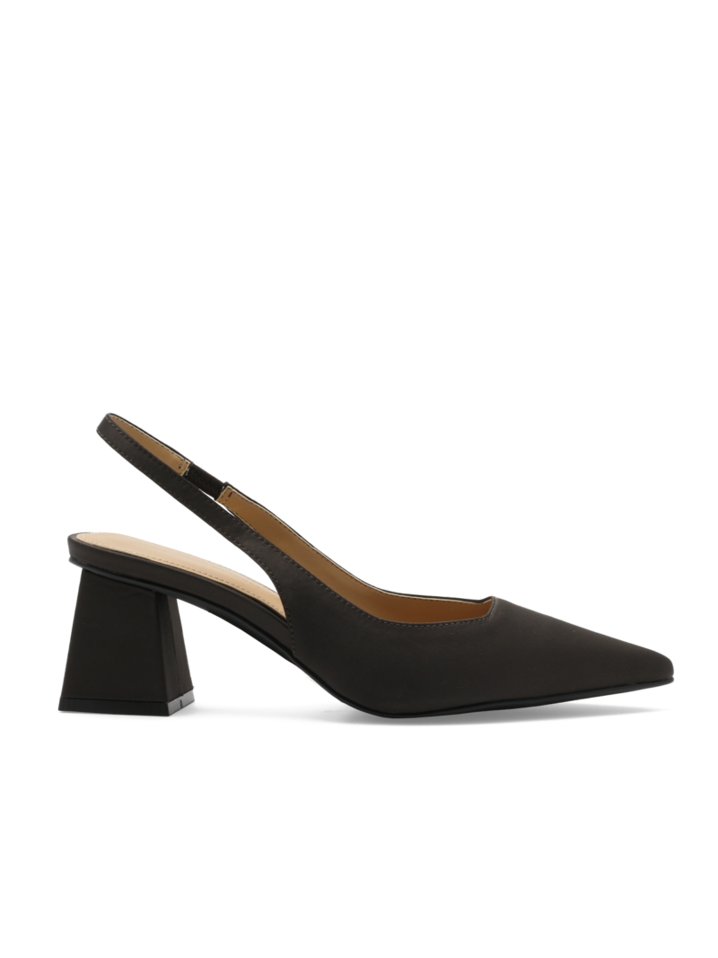 Pia Slingback Satin Coffee