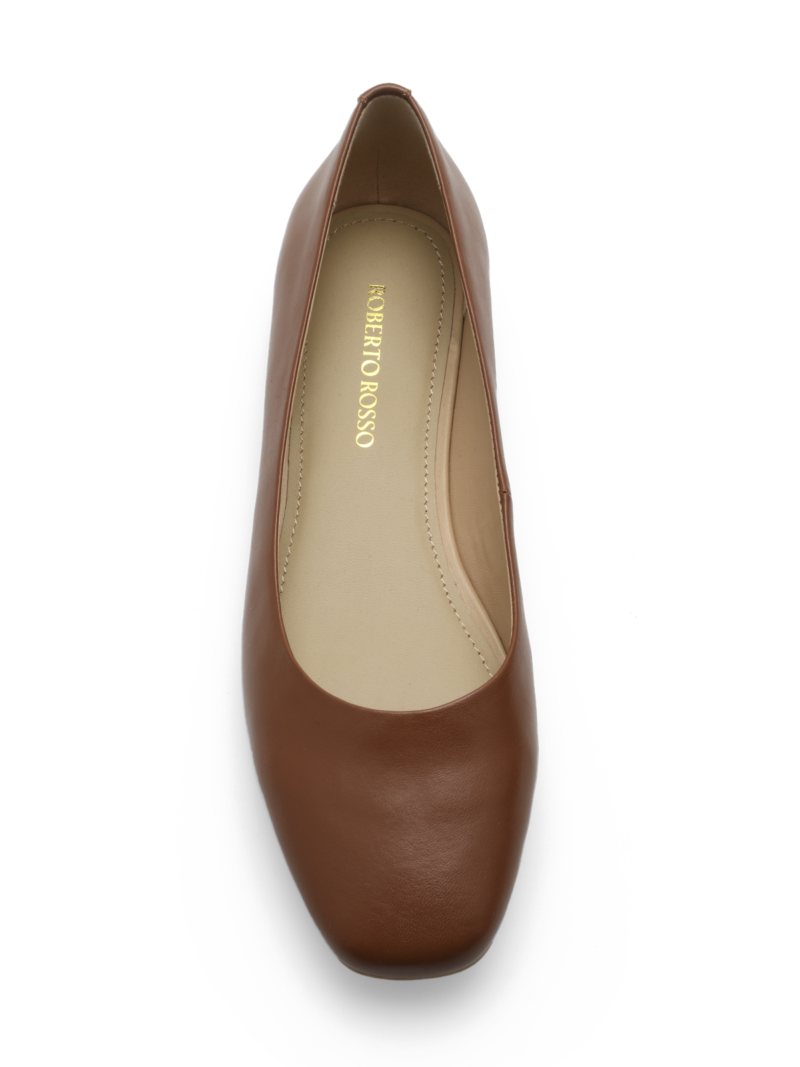 Alternative view of Trieste Ballerina Leather - cognac