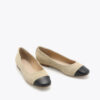 Trieste Ballerina Leather Beige - Bilde 3