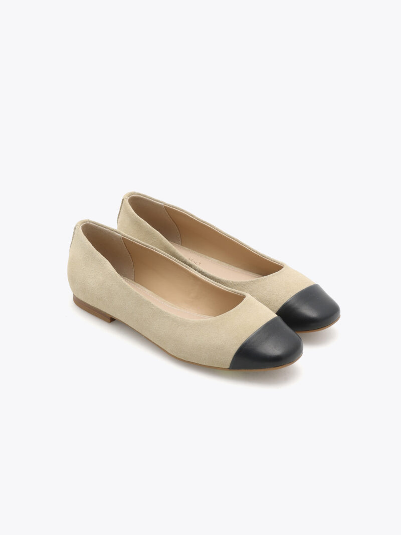 Alternative view of Trieste Ballerina Leather Beige